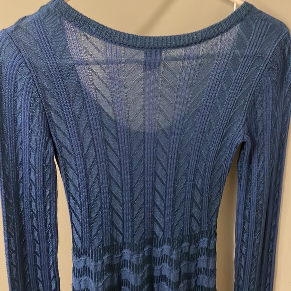 Missoni Collection royal blue knit dress with matching slip NWT (flaw) - Picture 5 of 9